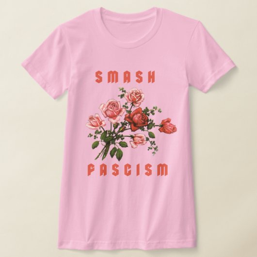 T-shirt Fleurs Rétro - Fascisme Smash (Poser)
