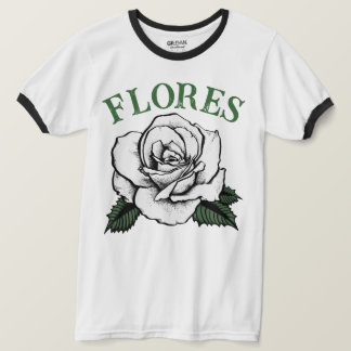 T-shirt fleurs rose