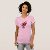 T-shirt Fleurs roses (Devant entier)