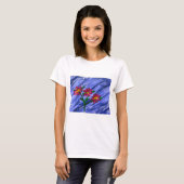 T-shirt Fleurs roses (Devant entier)