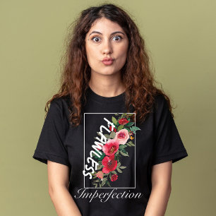 T-shirt Fleurs roses d'aquarelle impeccables