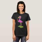 T-shirt Fleurs Roses Flamants roses (Devant entier)