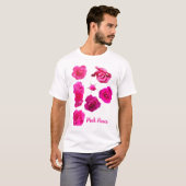 T-Shirt Fleurs Roses Roses (Devant entier)
