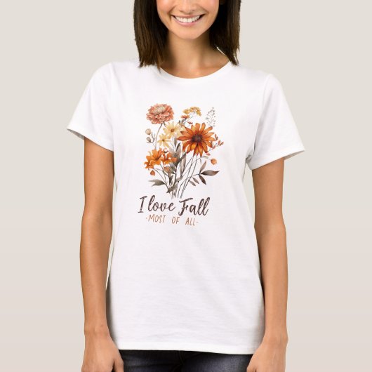 T-shirt Fleurs sauvages automnales (Devant)