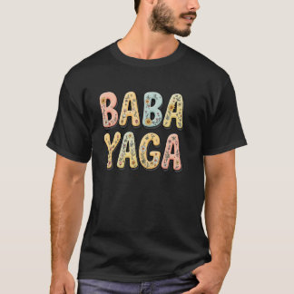 T-shirt Fleurs sauvages Baba Yaga Fête des mères florales 