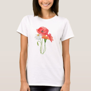 T-shirt Fleurs sauvages colorées ukrainiennes. Ukraine