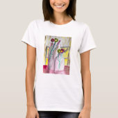 T-shirt Fleurs sauvages dans le vase art abstrait (Devant)