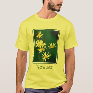T-shirt Fleurs sauvages de marguerite jaune délicat Person