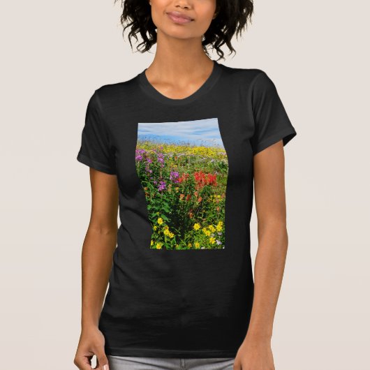 T-shirt Fleurs sauvages des Rocheuses (Devant)
