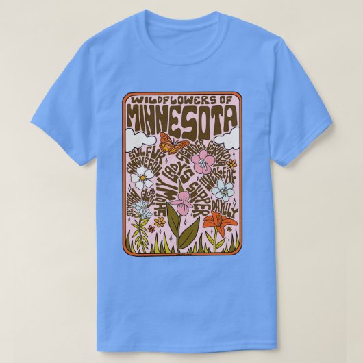 T-shirt Fleurs sauvages du Minnesota (Design devant)