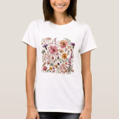 T-shirt Fleurs sauvages vintages (Devant)