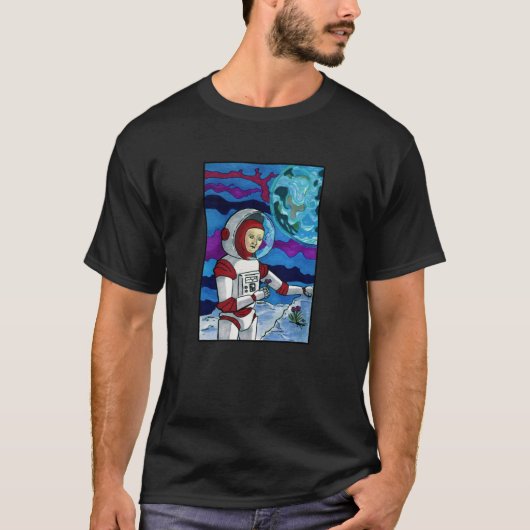 T-shirt Fleurs sur la Lune (Devant)