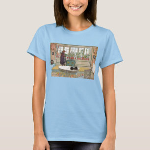 T-shirt Fleurs sur le rebord de la fenêtre par Carl Larsso