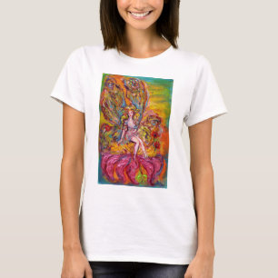T-shirt FLEURS SUR L'imaginaire ROSE IRIS