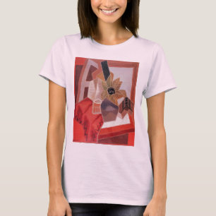 T-shirt Fleurs sur une table par Juan Gris, Cubisme vintag