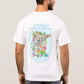 T-shirt Fleurs T-Chemises, Champignons, Fleurs de fleurs i (Dos)