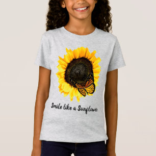 T-shirt Fleurs tournesol Jaune