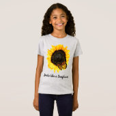 T-shirt Fleurs tournesol Jaune (Devant entier)