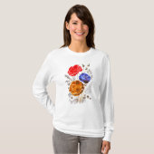 T-shirt Fleurs Tricolor (Devant entier)