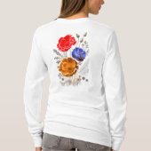 T-shirt Fleurs Tricolor (Dos)
