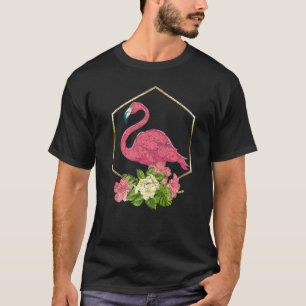 T-shirt Fleurs tropicales Oiseau exotique Animal Floral Ro