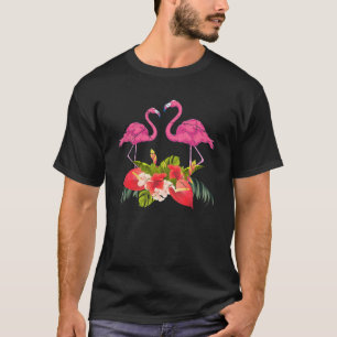 T-shirt Fleurs tropicales Zoo Animal Exotique Oiseau Aspir