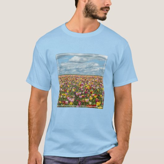 T-shirt Fleurs | Tulips Willamette Valley Oregon (Devant)