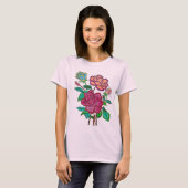 T-Shirt Fleurs Vibrantes (Devant entier)
