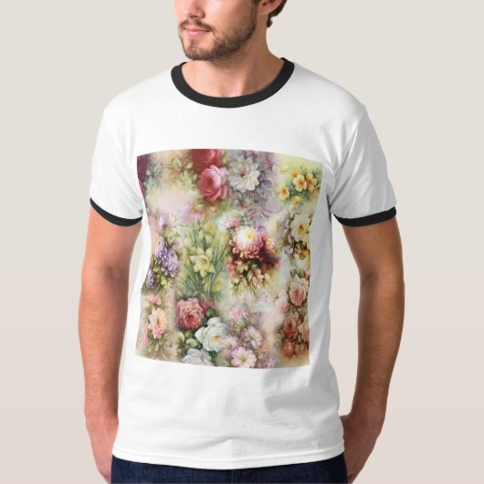 T-shirt Fleurs vintages (Devant)