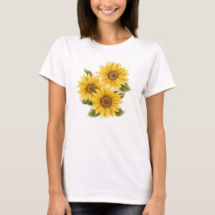 T-shirt Fleurs vintages