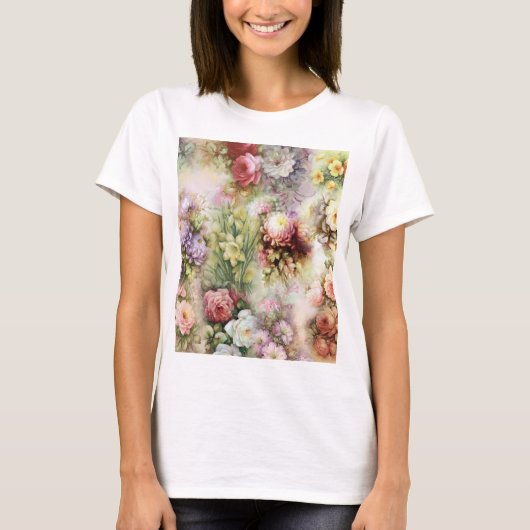 T-shirt Fleurs vintages (Devant)