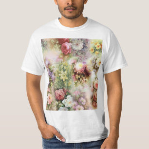 T-shirt Fleurs vintages