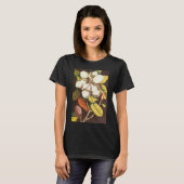 T-shirt Fleurs vintages Magnolia Plante Avec Graines (Devant entier)