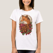 T-shirt Fleurs vintages Renard Brown (Devant)