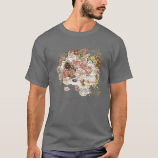T-shirt Fleurs vintages Roses pivoines Magnolia Floral Cro