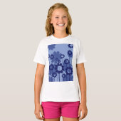 T-shirt Fleurs violettes (Devant entier)