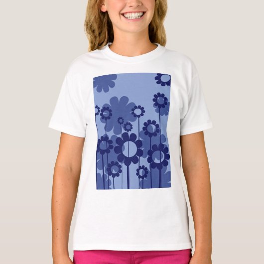 T-shirt Fleurs violettes (Devant)