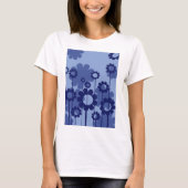 T-shirt Fleurs violettes (Devant)