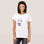 T-shirt Fleurs violettes (Devant entier)