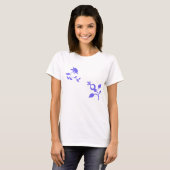 T-shirt fleurs violettes (Devant entier)