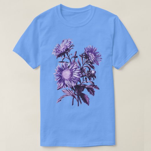 T-shirt Fleurs violettes (Design devant)