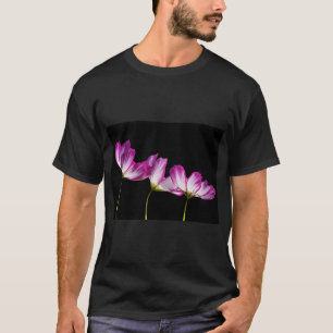 T-shirt Fleurs violettes élégantes