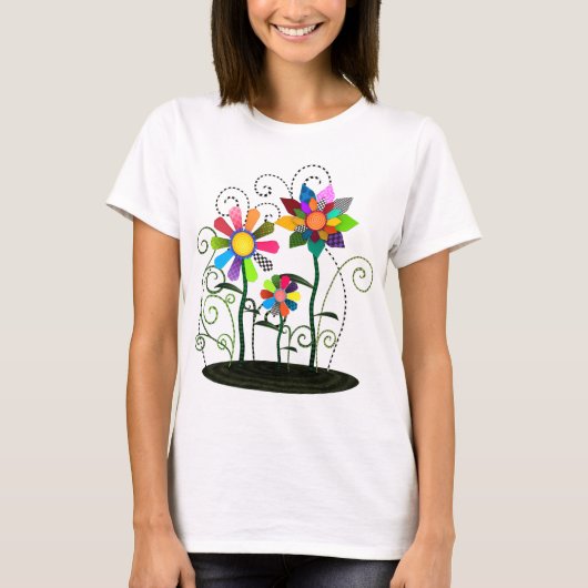 T-shirt Fleurs Whimsical (Devant)
