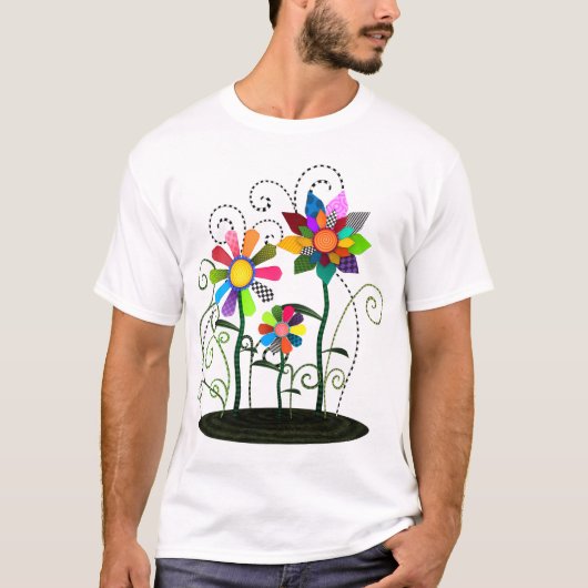 T-shirt Fleurs Whimsical (Devant)
