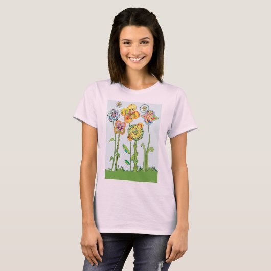 T-shirt Fleurs Whimsical (Devant entier)