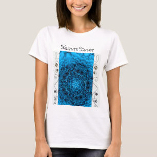 T-shirt FLEUVE BLEU DAHLIA, Abstrait Amoureux de la nature