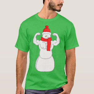 T-shirt Flex Muscle Snowman 1
