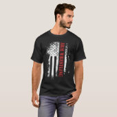 T-shirt Flexions de bras de drapeau de lutte de bras (Devant entier)
