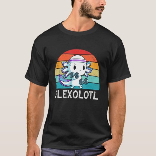 T-shirt Flexolotl Axolotl Flex o lotl Axolotl Gym Workout (Devant)