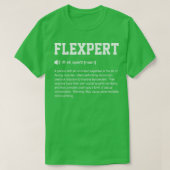 T-shirt Flexpert Funny Dictionary Gym Signification (Design devant)